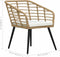 vidaXL - Tuinstoelen - 2 - st - met - kussens - poly - rattan - eikenkleurig