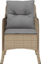 vidaXL - Tuinstoelen - 2 - st - met - kussens - poly - rattan - gemengd - beige