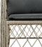 vidaXL - Tuinstoelen - 2 - st - met - kussens - poly - rattan - lichtgrijs