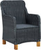 vidaXL - Tuinstoelen - 2 - st - met - kussens - poly - rattan - donkergrijs