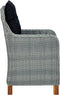 vidaXL - Tuinstoelen - 2 - st - met - kussens - poly - rattan - lichtgrijs