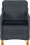 vidaXL - Tuinstoelen - 2 - st - met - kussens - poly - rattan - donkergrijs