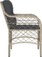 vidaXL - Tuinstoelen - 2 - st - met - kussens - poly - rattan - lichtgrijs