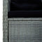 vidaXL - Tuinstoelen - 2 - st - met - kussens - poly - rattan - lichtgrijs