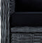 vidaXL - Tuinstoelen - 2 - st - met - kussens - poly - rattan - donkergrijs