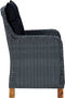 vidaXL - Tuinstoelen - 2 - st - met - kussens - poly - rattan - donkergrijs