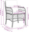 vidaXL - Tuinstoelen - 2 - st - met - kussens - poly - rattan - lichtgrijs