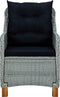 vidaXL - Tuinstoelen - 2 - st - met - kussens - poly - rattan - lichtgrijs