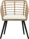 vidaXL - Tuinstoelen - 2 - st - met - kussens - poly - rattan - eikenkleurig