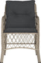 vidaXL - Tuinstoelen - 2 - st - met - kussens - poly - rattan - lichtgrijs
