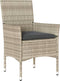 vidaXL - Tuinstoelen - 2 - st - met - kussens - poly - rattan - lichtgrijs