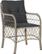 vidaXL - Tuinstoelen - 2 - st - met - kussens - poly - rattan - lichtgrijs
