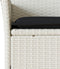 vidaXL - Tuinstoelen - 2 - st - met - kussens - poly - rattan - wit