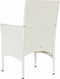 vidaXL - Tuinstoelen - 2 - st - met - kussens - poly - rattan - wit