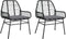vidaXL - Tuinstoelen - 2 - st - met - kussens - poly - rattan - zwart