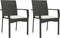 vidaXL - Tuinstoelen - 2 - st - met - kussens - poly - rattan - zwart