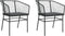 vidaXL - Tuinstoelen - 2 - st - met - kussens - poly - rattan - zwart
