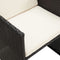 vidaXL - Tuinstoelen - 2 - st - met - kussens - poly - rattan - zwart