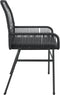 vidaXL - Tuinstoelen - 2 - st - met - kussens - poly - rattan - zwart
