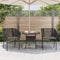vidaXL - Tuinstoelen - 2 - st - met - kussens - poly - rattan - zwart