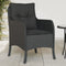 vidaXL - Tuinstoelen - 2 - st - met - kussens - poly - rattan - zwart