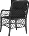 vidaXL - Tuinstoelen - 2 - st - met - kussens - poly - rattan - zwart