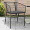 vidaXL - Tuinstoelen - 2 - st - met - kussens - poly - rattan - zwart