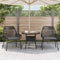 vidaXL - Tuinstoelen - 2 - st - met - kussens - poly - rattan - zwart