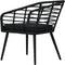 vidaXL - Tuinstoelen - 2 - st - met - kussens - poly - rattan - zwart