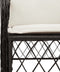 vidaXL - Tuinstoelen - 2 - st - met - kussens - poly - rattan - zwart