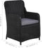 vidaXL - Tuinstoelen - 2 - st - met - kussens - poly - rattan - zwart