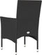 vidaXL - Tuinstoelen - 2 - st - met - kussens - poly - rattan - zwart