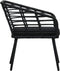 vidaXL - Tuinstoelen - 2 - st - met - kussens - poly - rattan - zwart