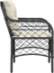vidaXL - Tuinstoelen - 2 - st - met - kussens - poly - rattan - zwart