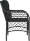 vidaXL - Tuinstoelen - 2 - st - met - kussens - poly - rattan - zwart