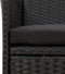 vidaXL - Tuinstoelen - 2 - st - met - kussens - poly - rattan - zwart
