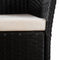 vidaXL - Tuinstoelen - 2 - st - met - kussens - poly - rattan - zwart