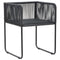 vidaXL - Tuinstoelen - 2 - st - met - kussens - poly - rattan - zwart