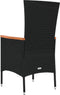 vidaXL - Tuinstoelen - 2 - st - met - kussens - poly - rattan - zwart