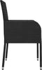 vidaXL - Tuinstoelen - 2 - st - met - kussens - poly - rattan - zwart