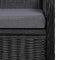 vidaXL - Tuinstoelen - 2 - st - met - kussens - poly - rattan - zwart