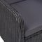 vidaXL - Tuinstoelen - 2 - st - met - kussens - poly - rattan - zwart