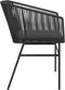 vidaXL - Tuinstoelen - 2 - st - met - kussens - poly - rattan - zwart