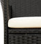 vidaXL - Tuinstoelen - 2 - st - met - kussens - poly - rattan - zwart