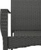 vidaXL - Tuinstoelen - 2 - st - met - kussens - poly - rattan - zwart
