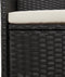 vidaXL - Tuinstoelen - 2 - st - met - kussens - poly - rattan - zwart