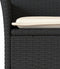 vidaXL - Tuinstoelen - 2 - st - met - kussens - poly - rattan - zwart