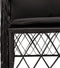 vidaXL - Tuinstoelen - 2 - st - met - kussens - poly - rattan - zwart