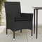 vidaXL - Tuinstoelen - 2 - st - met - kussens - poly - rattan - zwart