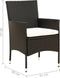 vidaXL - Tuinstoelen - 2 - st - met - kussens - poly - rattan - zwart